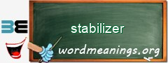 WordMeaning blackboard for stabilizer